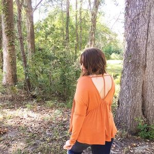 Long sleeve cut out Tee